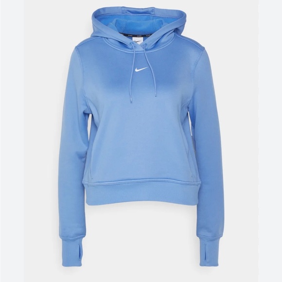 Nike Women’s Blue Training Therma Fit Pullover Hoodie Size 1X NWT Polar Blue - Picture 4 of 12